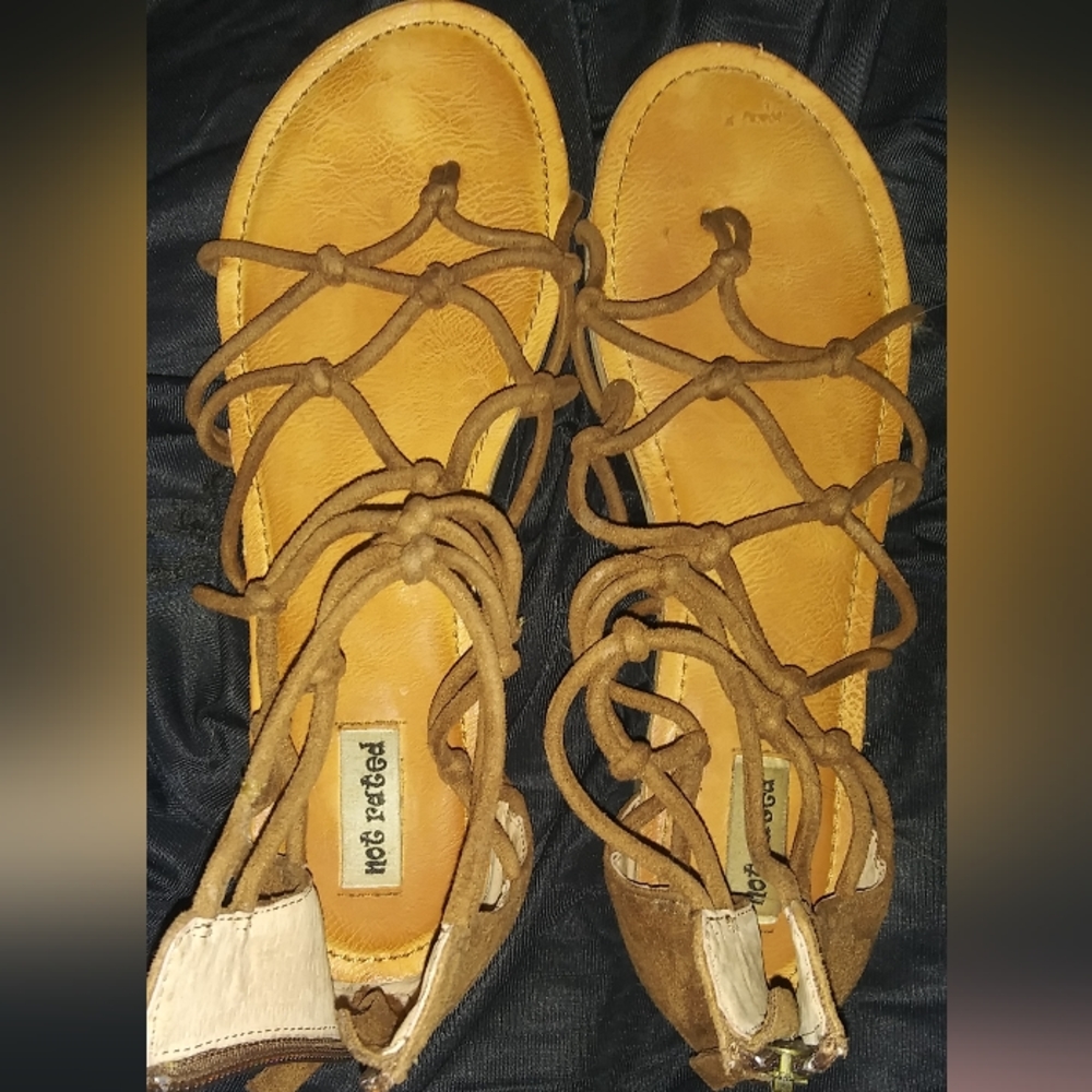 Gladiator sandals.